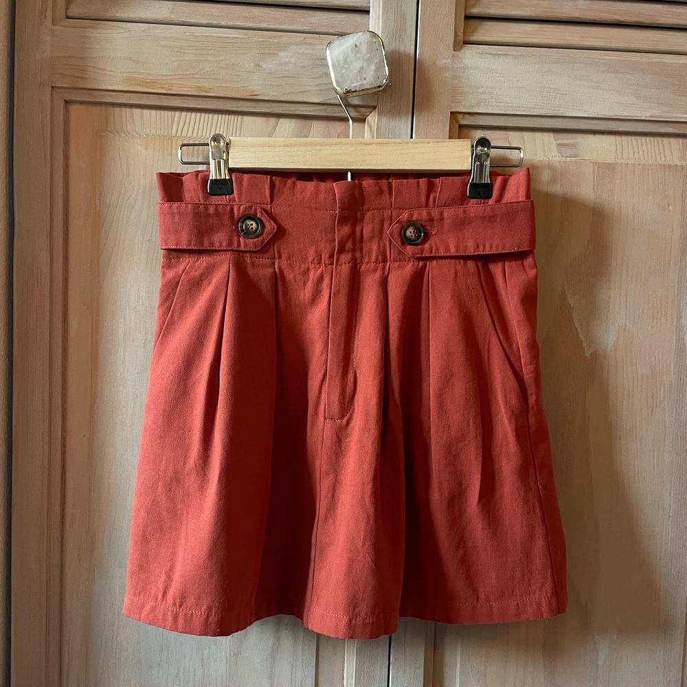 KLD Burnt Orange Mini Skirt Size Small